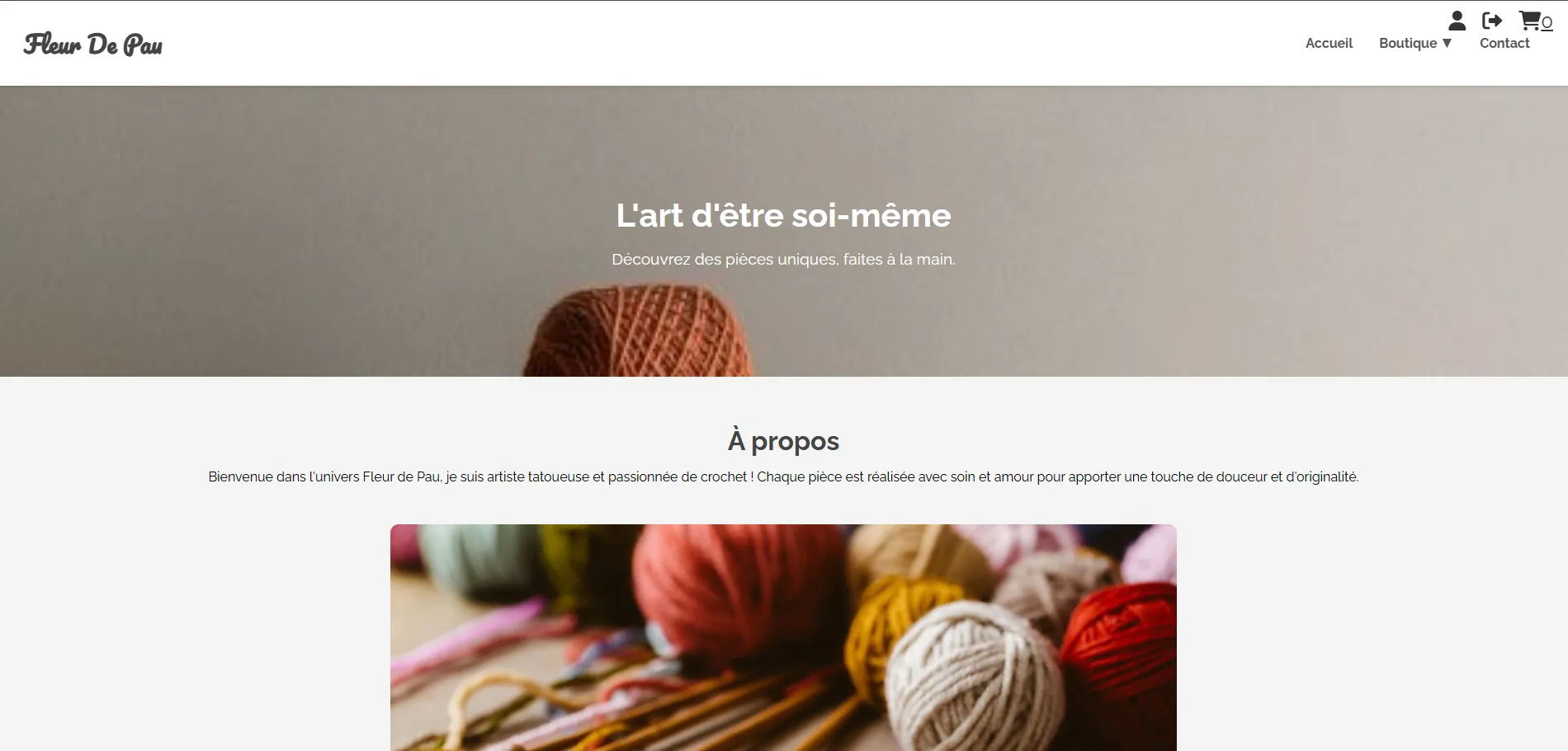 Aperçu du site Fleur de Pau